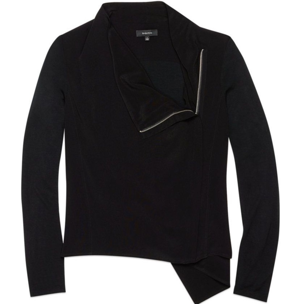Black Aritzia Oliver blouse babaton xs